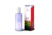 Bottle of 2HR Aquarist APT Dew fertilizer for aquatic plants, with label showing product details and brand name.