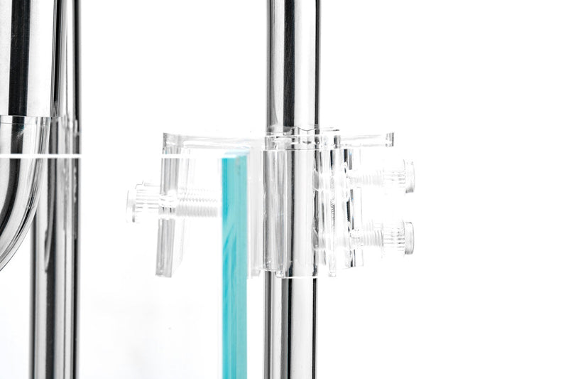 Stainless steel Lily pipes for aquarium filters by Aqua Worx Flux, designed for efficient water flow in aquatic setups.