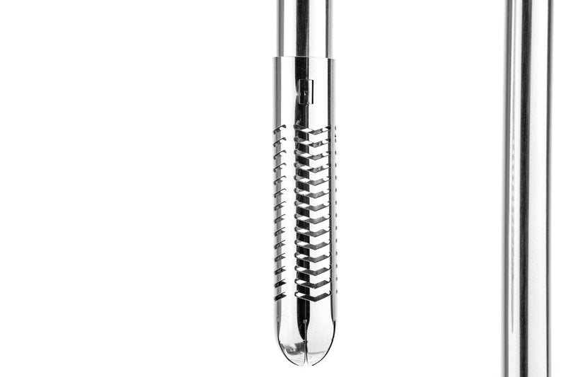 Stainless steel Lily Pipes filter from Aqua Worx Flux series, designed for aquarium water flow and filtration.