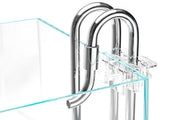 Stainless steel Lily Pipes filter by Aqua Worx Flux, designed for aquarium filtration systems.