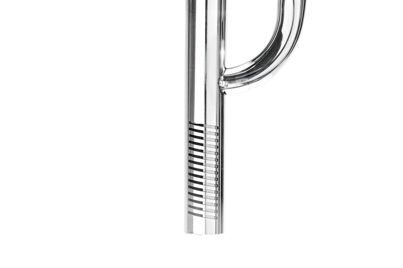 Aqua Worx Flux stainless steel lily pipes filter for aquarium filtration system, showcasing sleek, polished metal design.