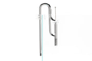 Aqua Worx Flux stainless steel lily pipes with skimmer for aquarium filtration, featuring sleek design and durable construction.