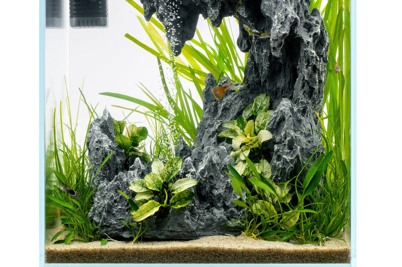 Aquaworx Sand Waterfall Aquarium Kit C1 with 30cm tank, featuring waterfall filtration and sand substrate for aquatic setup.