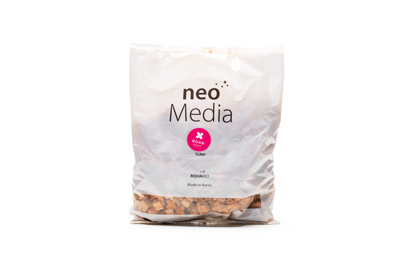 Aquario Neo Media Soft Quad filter for aquarium filtration, showing the soft media components and packaging.