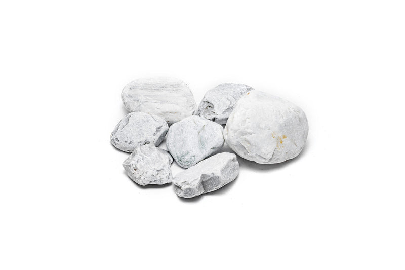 Gray ash-colored stone from UNSHARDSCAPE, showcasing a smooth, natural surface perfect for landscaping or decorative use.
