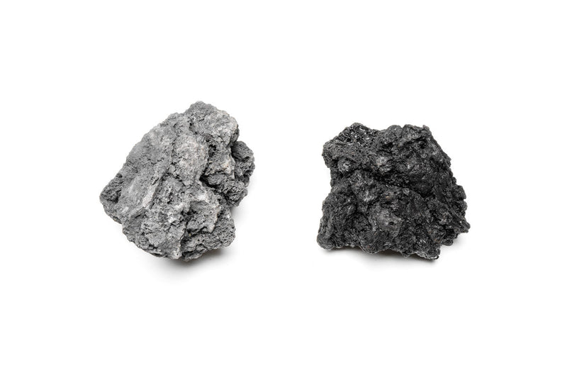 Black Lava Rock stone from UNSHARDSCAPE showing porous volcanic texture and matte black surface.
