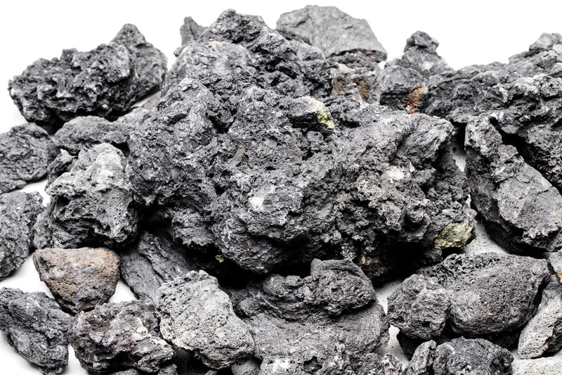 Black Lava Rock stone by UNSHARDSCAPE, showing textured volcanic rock surface suitable for landscaping or decorative use.
