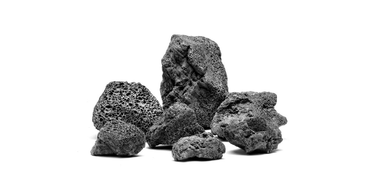 Black Lava Rock Aquarium Hardscape — Buce Plant