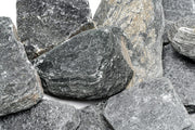 Black River Slate hardscape stone from UNSHARDSCAPE, showcasing natural dark slate with textured surface and layered appearance.