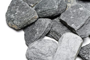 Black River Slate hardscape stone by UNSHARDSCAPE, showcasing smooth, dark natural slate with layered textures for outdoor design.