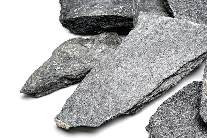Black slate hardscape tile from UNSHARDSCAPE, showcasing a smooth, dark stone surface for outdoor landscaping projects.