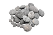 Black Star Lava Rock stone from UNSHARDSCAPE, featuring textured black volcanic rock with star-like mineral patterns
