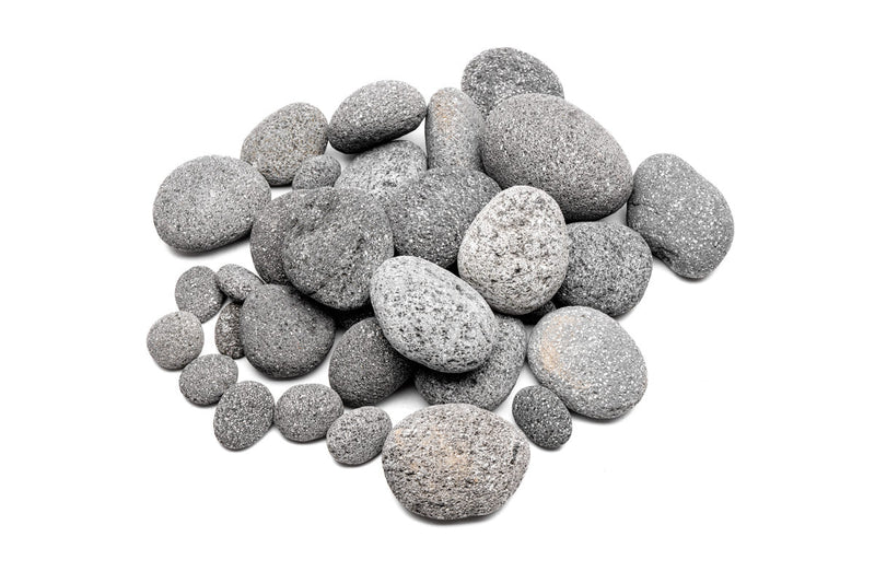 Black Star Lava Rock stone from UNSHARDSCAPE, featuring textured black volcanic rock with star-like mineral patterns