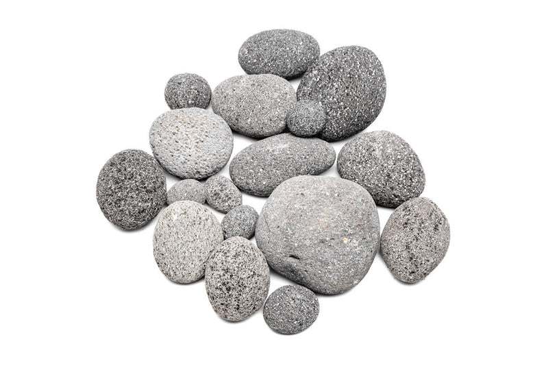 Black Star Lava Rock stone from UNSHARDSCAPE with textured black volcanic surface, ideal for landscaping or decorative use.