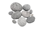 Black Star Lava Rock stone by UNSHARDSCAPE, showing textured black volcanic rock with star-like patterns on its surface.