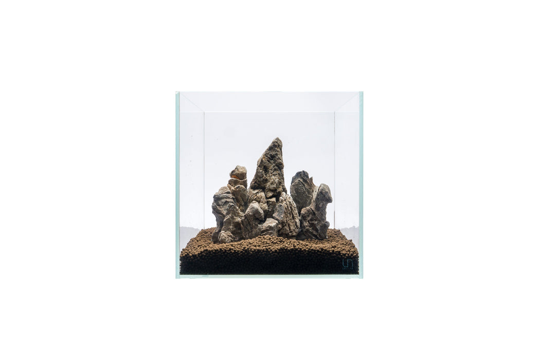 Elegant Boutique Seiryu Stone Showpiece by UNSHARDSCAPE, featuring a smooth, natural stone display with intricate textures and patterns.
