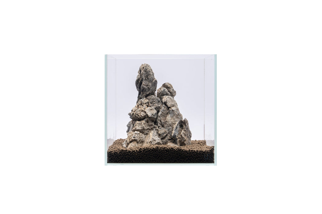 UNSHARDSCAPE Boutique Seiryu Stone Showpiece featuring a smooth, natural stone with intricate patterns and a polished finish.