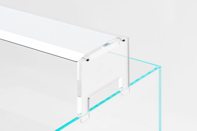 Chihiros A II Max lighting fixture with clear acrylic legs, designed for aquarium or display lighting setups
