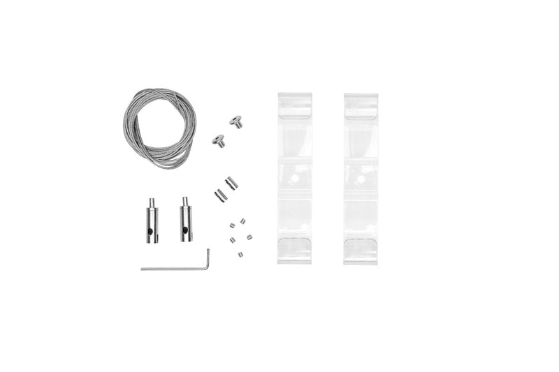 Chihiros A II Max Series Hanging Kit lighting setup for aquarium, includes mounting hardware and cables for easy installation