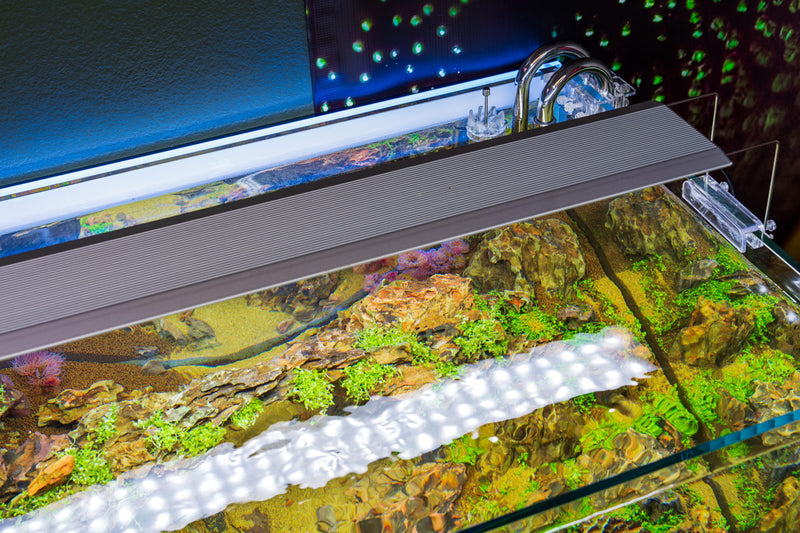 Chihiros A II Max Series LED light for aquarium lighting, showcasing sleek design and adjustable lighting features.