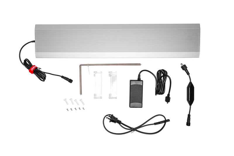 Chihiros A II Max Series LED Light for aquarium, sleek black lighting fixture with adjustable arms and bright LED illumination.