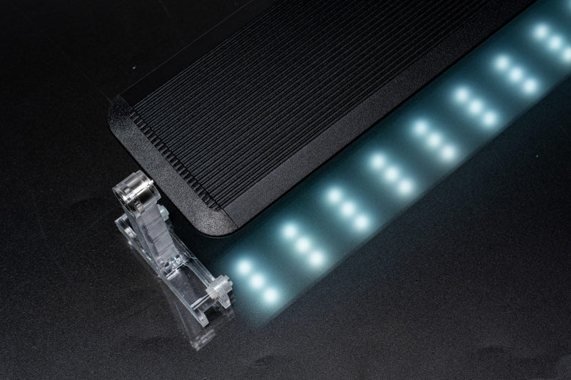 Chihiros A II Series LED Light for aquarium lighting, sleek black design with adjustable arms and bright illumination.