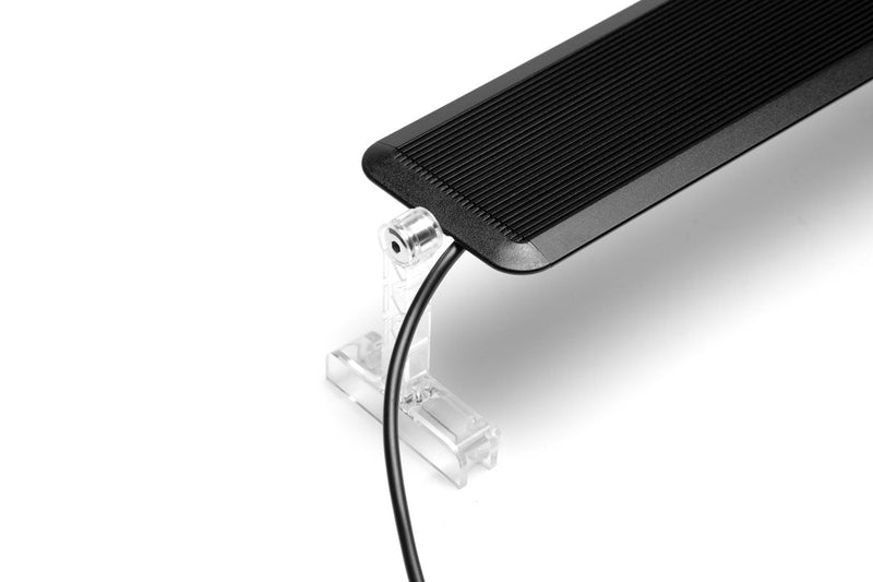 Chihiros A II Series LED light for aquariums, sleek black lighting fixture with adjustable arms, designed for optimal illumination.