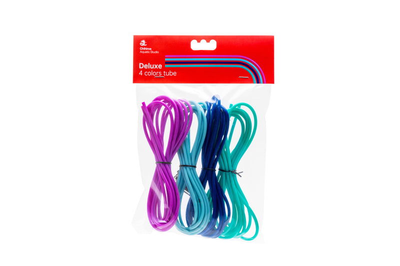 Chihiros Dosing Deluxe 4-Color Silicone Tubes for aquarium accessories, featuring vibrant color options and flexible design.