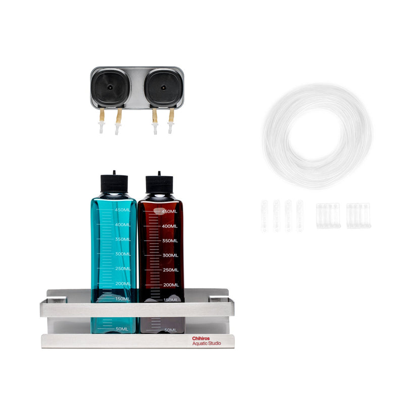 Chihiros Dosing Pumps, aquarium accessories, compact black pumps with adjustable nozzles for precise liquid dosing.