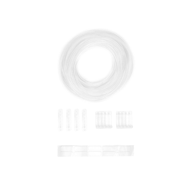 Chihiros dosing tube holder accessory for aquarium dosing tubes, black plastic clip with mounting features.