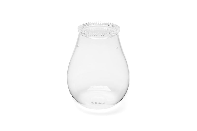Chihiros Glass Pot accessory for aquariums, clear glass container with lid for plants or aquatic equipment.