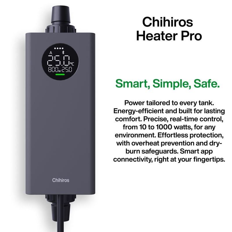 Chihiros Heater Pro accessory with digital control panel and power cord for aquarium heating system.