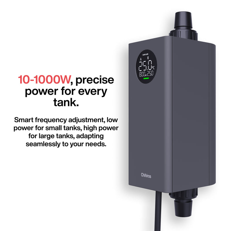 Chihiros Heater Pro accessory with digital display, suitable for aquarium heating, branded by Chihiros, shown in the image.