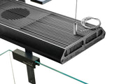 Chihiros RGB Vivid 2 Mate LED light for aquarium lighting, showcasing colorful LED panels and adjustable brightness controls.