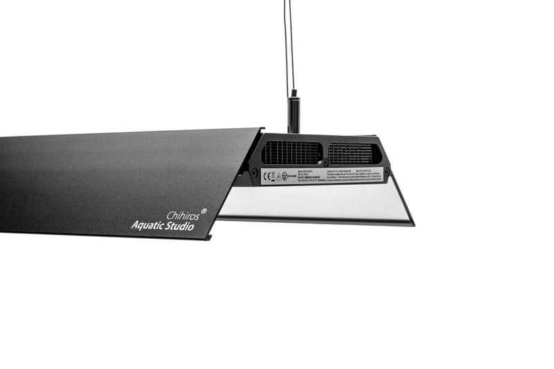 Chihiros RGB Vivid 2 Mate Light Shade for aquarium lighting, showcasing a sleek, matte design with vibrant RGB color options.