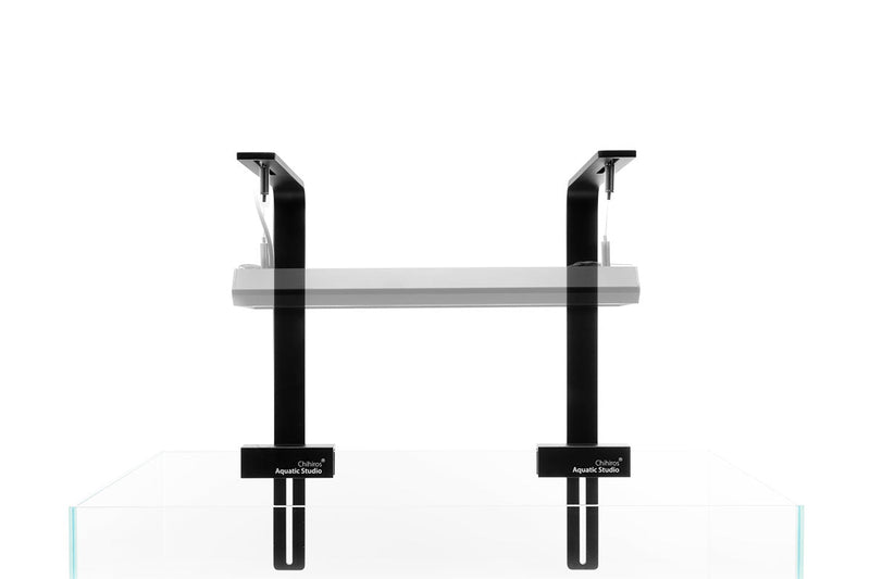 Small Chihiros RGB Vivid & WRGB light stand for aquarium lighting, featuring vibrant and full-spectrum LED illumination.