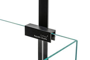 Small Chihiros RGB Vivid & WRGB light stand for aquarium lighting, featuring adjustable LED panels and a sleek black design.