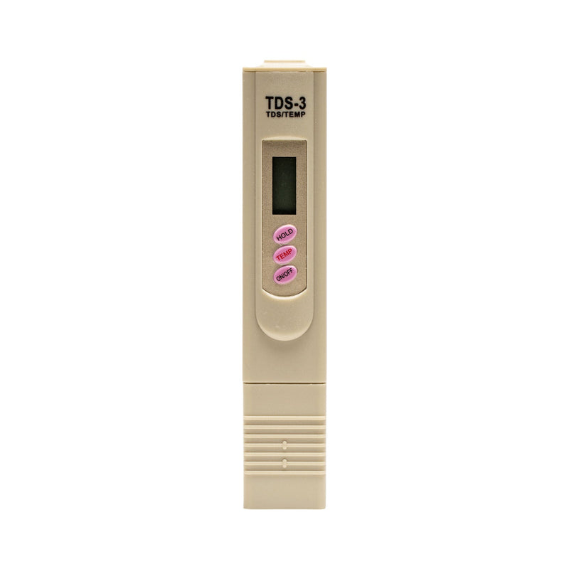 Chihiros TDS Meter, a handheld testing tool for measuring total dissolved solids in water, with digital display and control buttons.