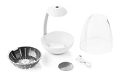 Chihiros Tiny Terrarium Egg, clear glass terrarium with a small opening, designed for mini plants and decorative displays.