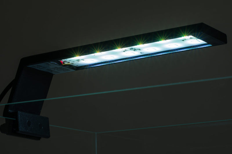Chihiros Universal RGB Nano LED Light for aquarium lighting, compact design with colorful RGB illumination.