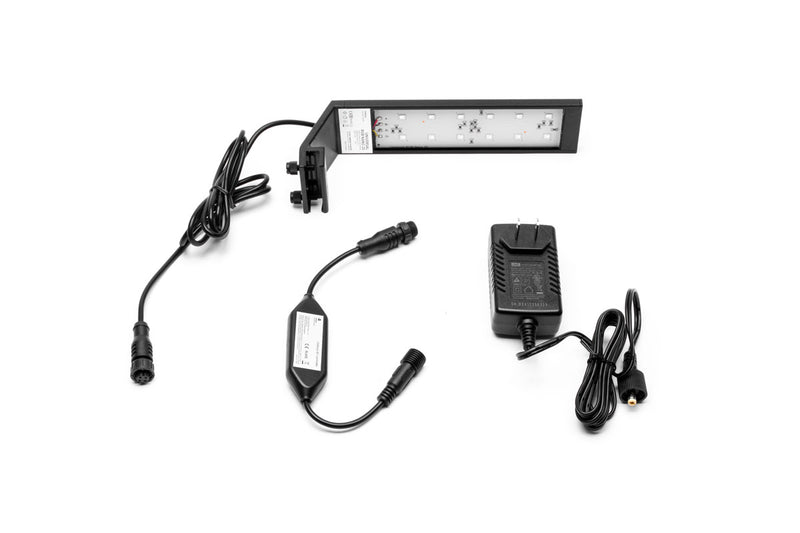 Chihiros Universal RGB Nano LED Light for aquarium lighting, compact and colorful illumination with adjustable RGB settings.