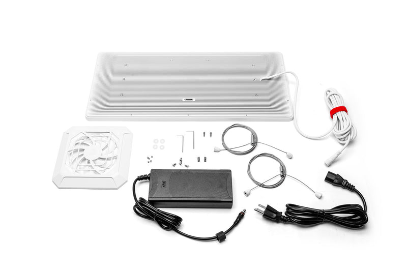 Chihiros WRGB Vivid 3 LED aquarium light displaying colorful lighting, designed for vibrant aquatic environments.