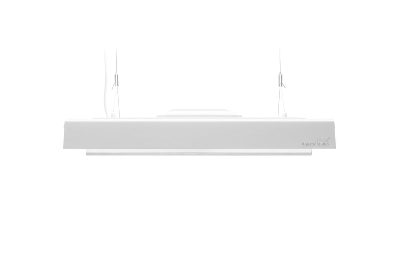 Chihiros WRGB Vivid 3 light shade with mirror, aquatic lighting fixture for vibrant freshwater or saltwater tanks.