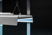 Chihiros WRGB Vivid 3 light shade with mirror, LED aquarium lighting with adjustable color options and sleek design.