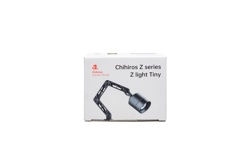 Chihiros Z Light Tiny LED lighting fixture on a fish tank, providing bright, energy-efficient illumination for aquatic environments.