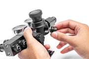UNSCO2 CO2 regulator pressure plate spare parts set, accessories for gas regulation and maintenance, with detailed components visible.