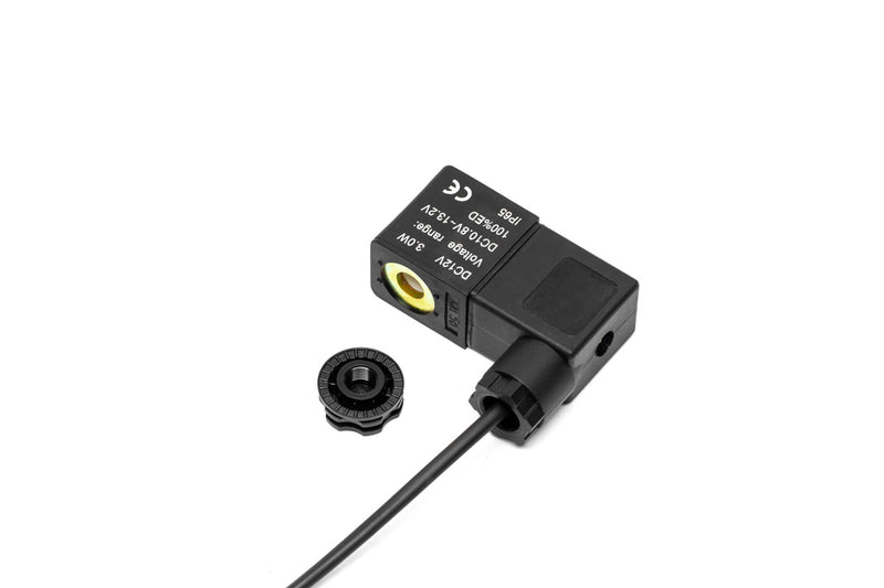 UNSCO2 CO2 regulator solenoid replacement accessory showing a compact metal valve with wiring for precise gas control