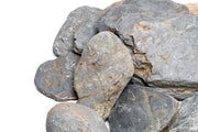Dark blue slate stone from UNSHARDSCAPE, showcasing its textured surface and rich deep blue color.