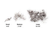 Natural driftwood tree branches from UNSHARDSCAPE, featuring twisted, weathered wood ideal for rustic decor or floral arrangements.