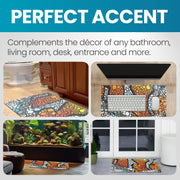 Flipper Aquarium Mat featuring clownfish design, a colorful accessory for fish tanks and aquarium decor.